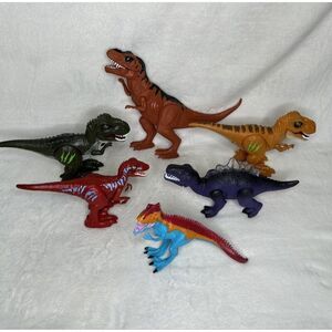 Bundle Of Dinosaurs Walk Sounds 6-12” Tall T-Rex Spinosaurus Giganotosaurus